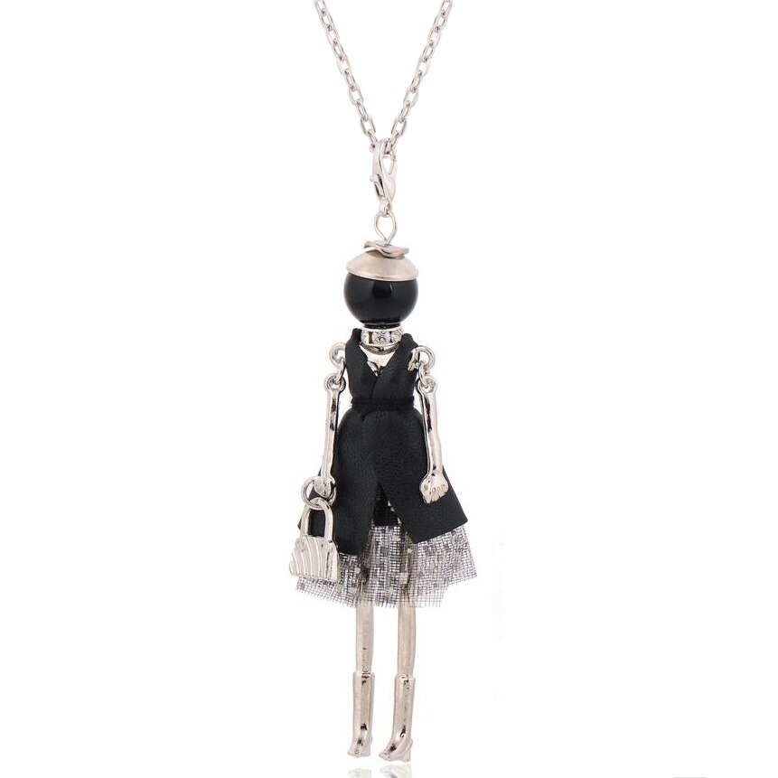 Verklaring Ketting Hanger Leuke Sieraden Lady Lange Ketting Vrouwen Bloem Charms Hanger Bohemian Maxi Accessoire: NN2020-011
