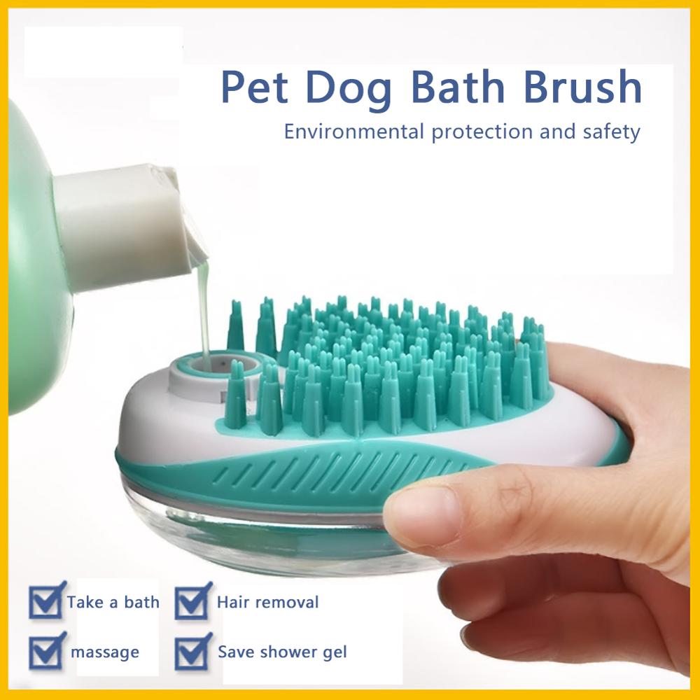 Hond Bad Borstel Kam Siliconen Spa Shampoo Massage Borstel Douche Ontharing Kam Voor Honden Katten Cleaning Grooming Supplies