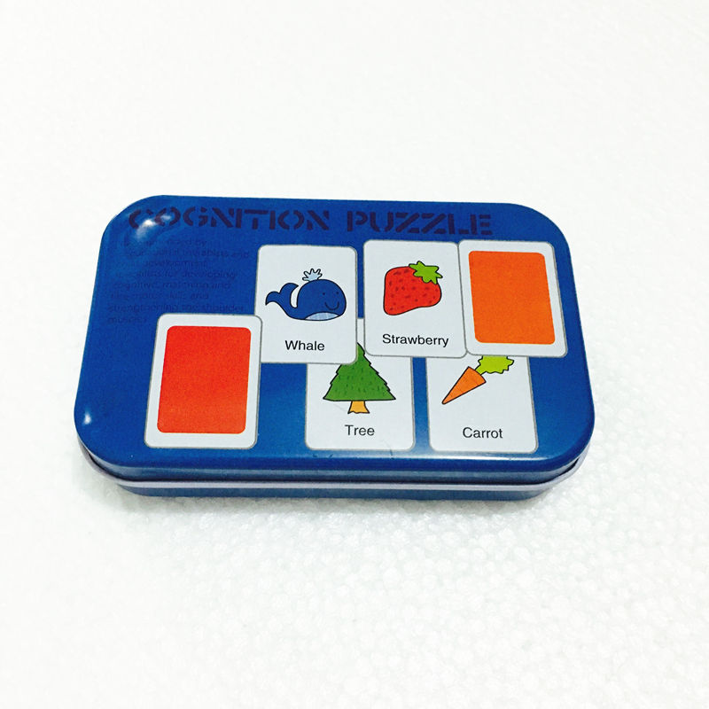 3D Puzzles Pädagogisches Spielzeug Für Kinder Eisen Box Set Fahrzeug/Tier/Obst Puzzles Alphabet Erkenntnis TPuzzle Zählen sticks: Shape