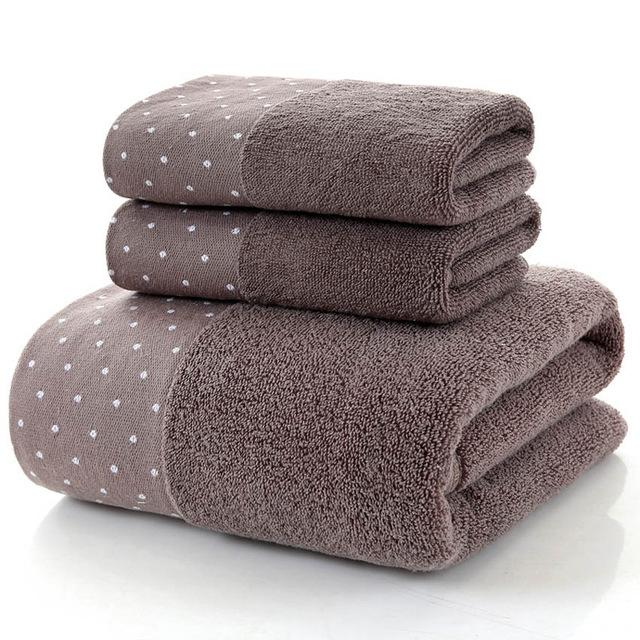 38 grande algodón Toalla de ducha de baño toallas gruesas hogar Baño Hotel para adultos niños Badhanddoek Toalha de banho servillette de bain: Coffee / 3pcs(2pcs S 1pcs L)