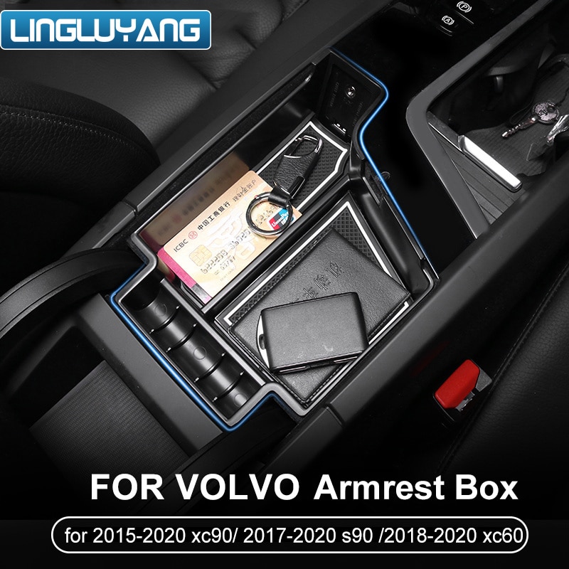 Suitable for Volvo XC90 model xc90 central armrest box storage box car accessories