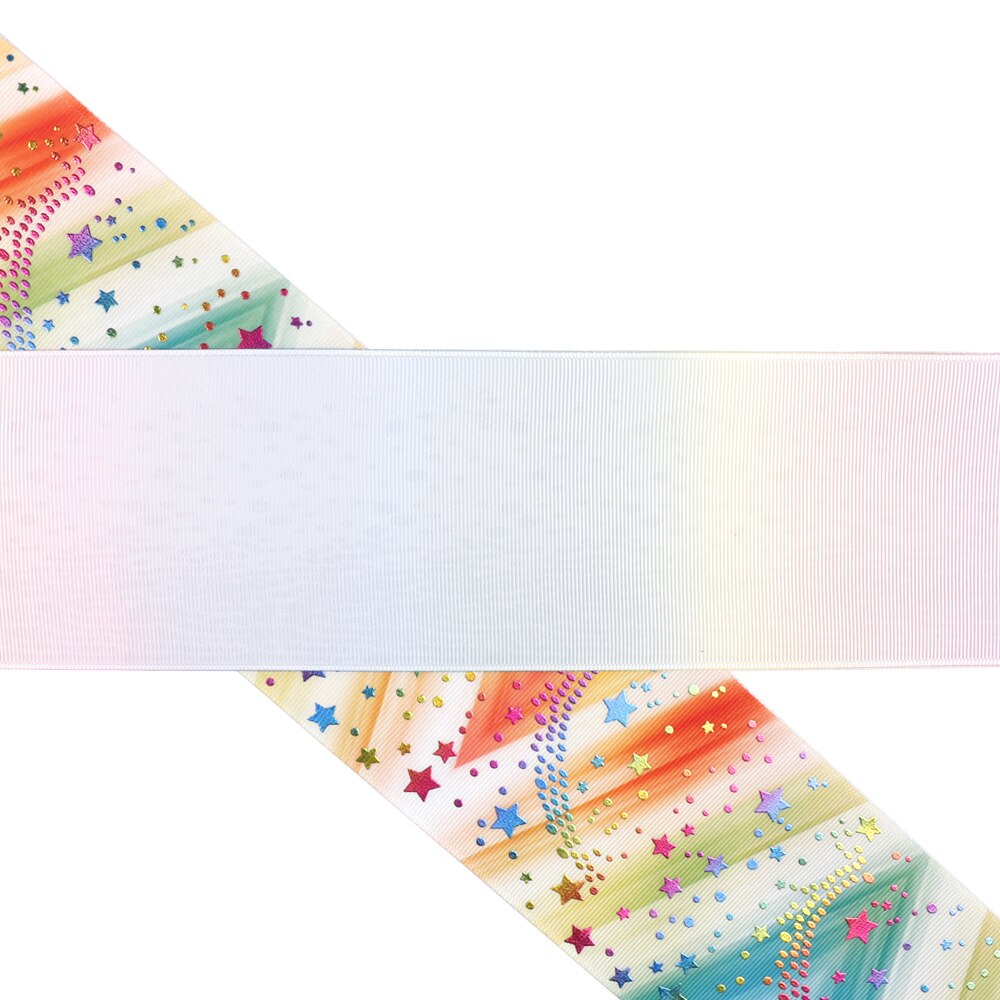 IBOWS 2 Meter 75mm Ripsband Punkte Folie Gedruckt Band Für Handwerk DIY Hairbows Zubehör Dekorative Handgemachte Materialien