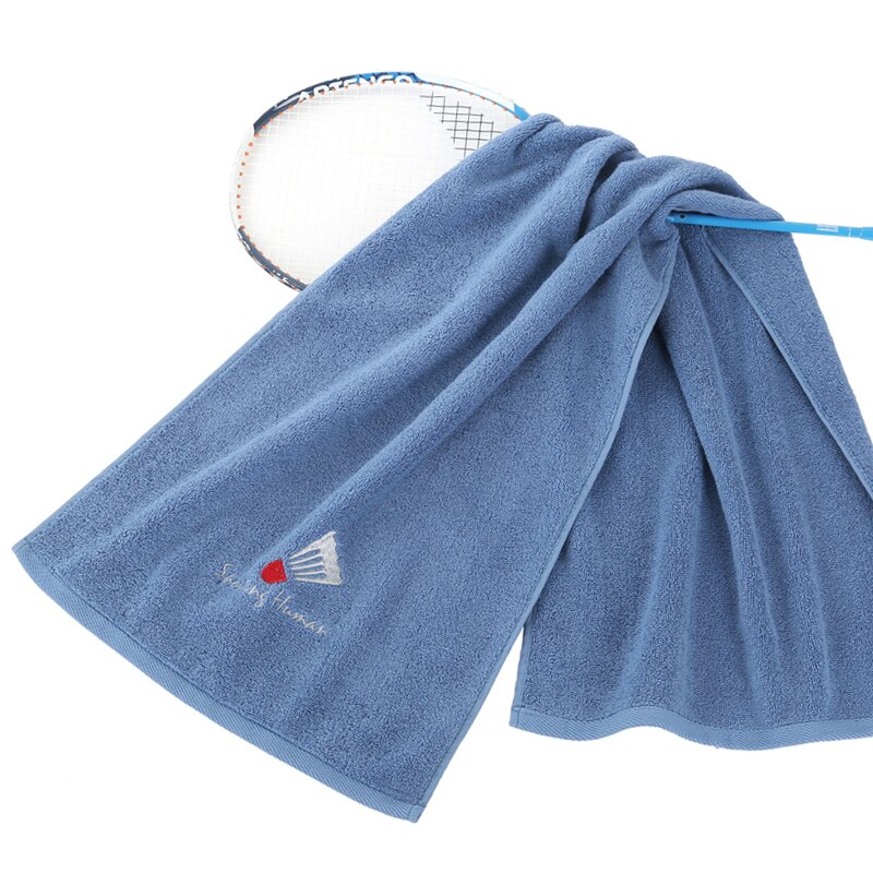 Sports Towel Sweat-Absorbent Lengthened Pure Cotton Face Washing Home plus Size Long Bath Towel Gym Quick-Drying Running: Orange