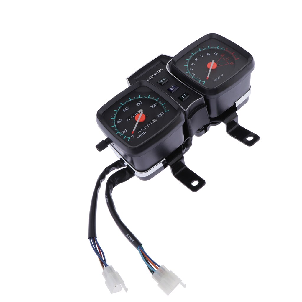 All-in-one Motorcycle Boat Speedometer Odometer Tachometer 12000rpm 120km/h