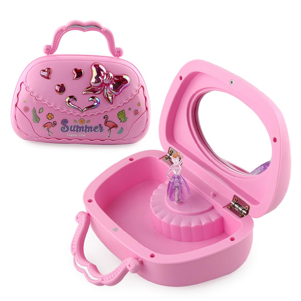 Kid’s Musical Jewelry Box with Ballerina, Music Box, Organizer, Vintage for Girls