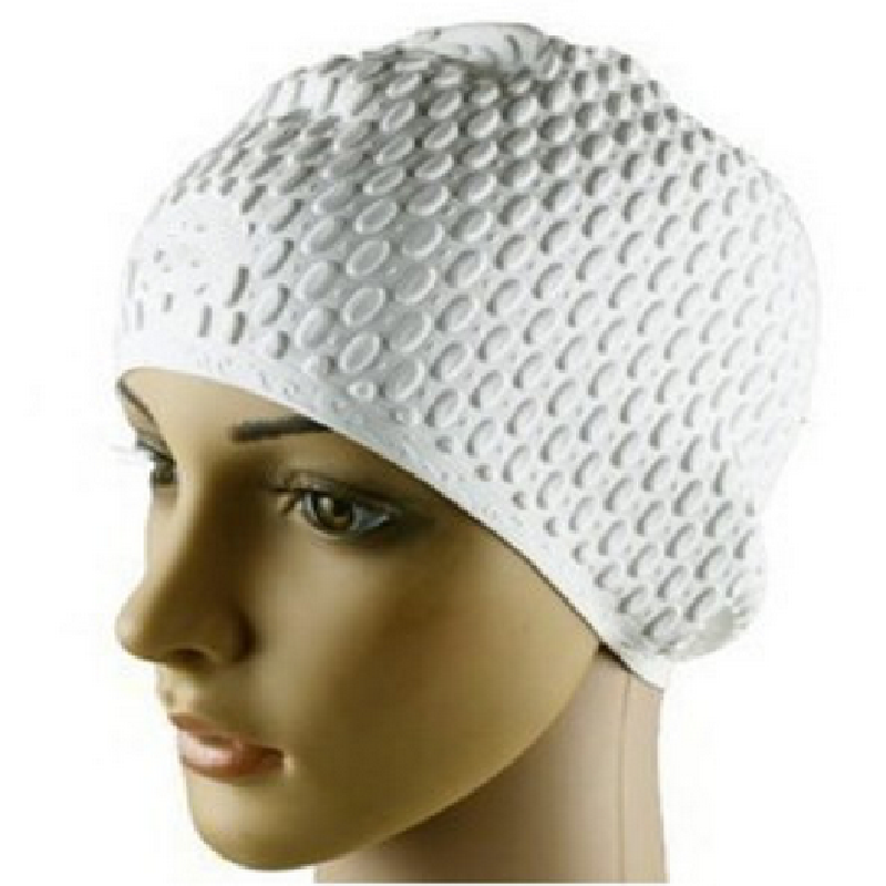 Silicone Waterproof 3D Elastic Swimming Caps For Men Women Long Hair Swimming Hat Cover Ear Bone Pool Adult Swim Cap