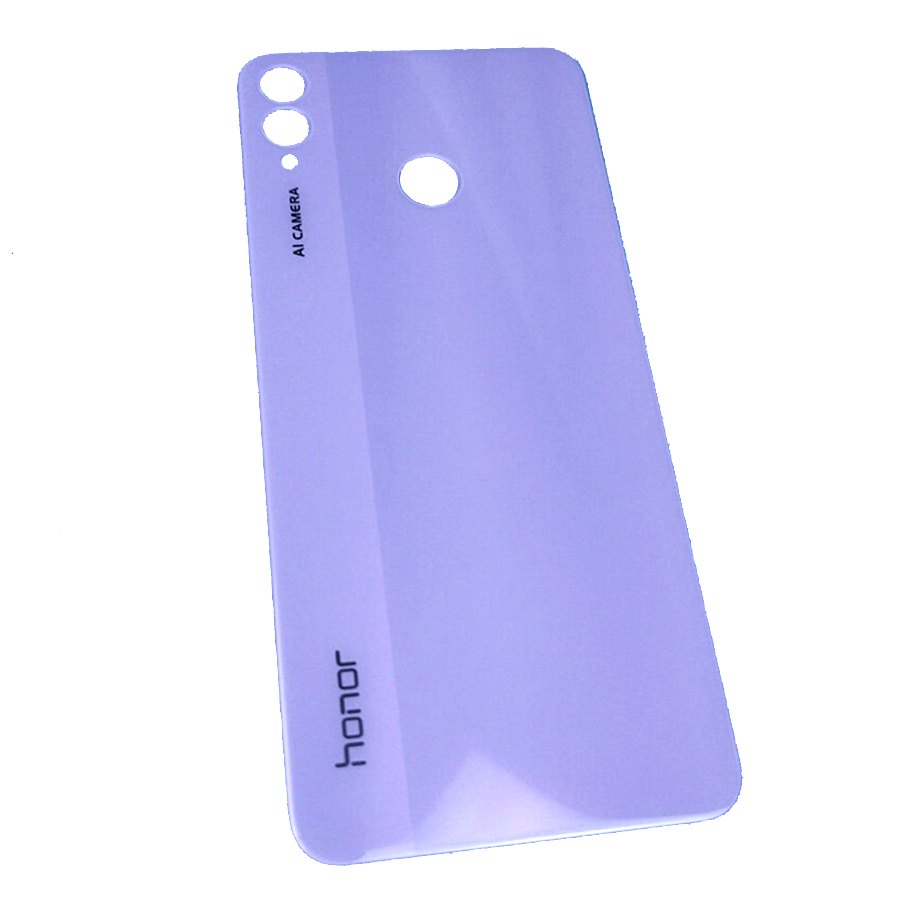 For Huawei Honor 8X Back Glass Battery Cover Panel Rear Door Housing Case Honor 8X Battery Cover With Camera Lens JSN-L21: Dream Purple No Lens