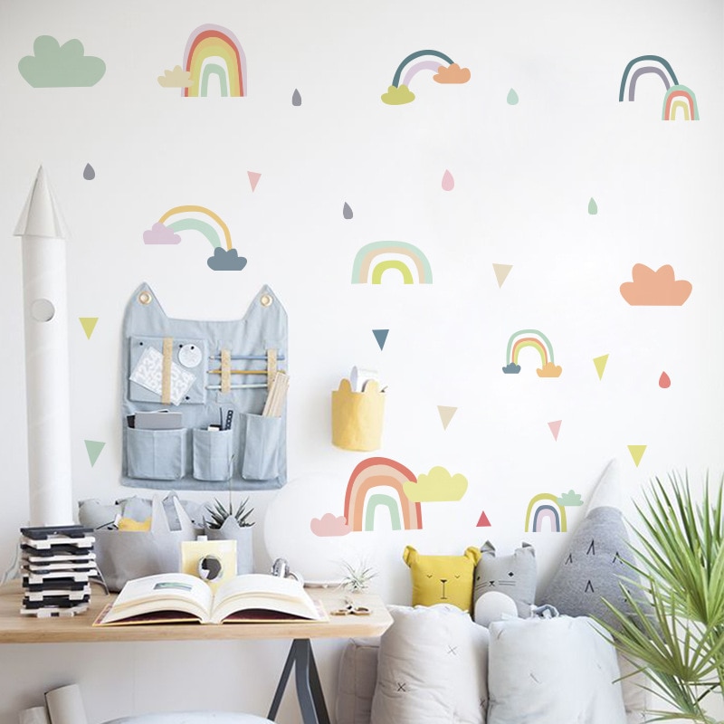 Arawat Muurtattoo paardenbloem muursticker kinderkamer muursticker woonkamer sticker achtergrond wandafbeeldingen planten stickers tropische DIY muur decoratie voor slaapkamer keuken badkamer hal raam deur