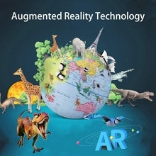Augmented Reality Educatief Wereld Geografie Ar App Ervaring Tot 10 Stukken Educatief Inhoud Realistische 3D Scènes Led