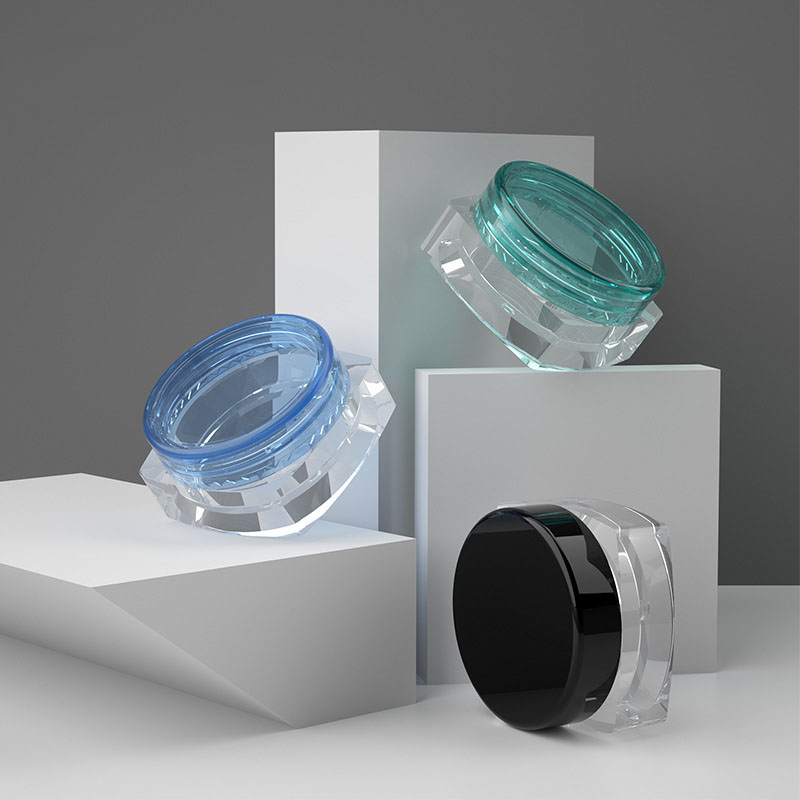 10 stuks 3g/5g lege vierkante plastic cosmetische proefpotjes, transparante potjes/flesjes, make-upcontainers geschikt voor gezichtscrème, lippenbalsem, knutselspullen en opbergartikelen.