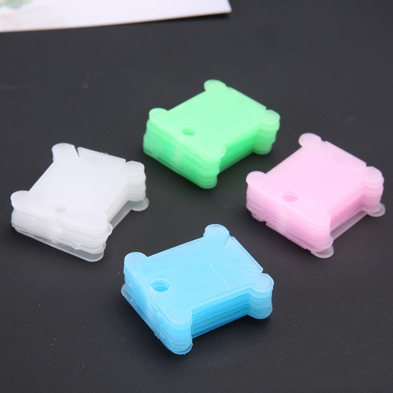 Embroidery Thread Holder Floss Craft Bobbin Cross Stitch Storage Holder Plastic Sewing Thread Board Card Thread Organizer
