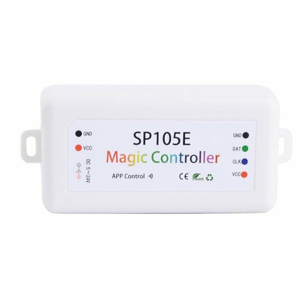SP105E Bluetooth WS2811 WS2812B led controller DC 5 V-24 V LED SPI Controller Magie Hause APP Phone Control dimmer für LED Licht
