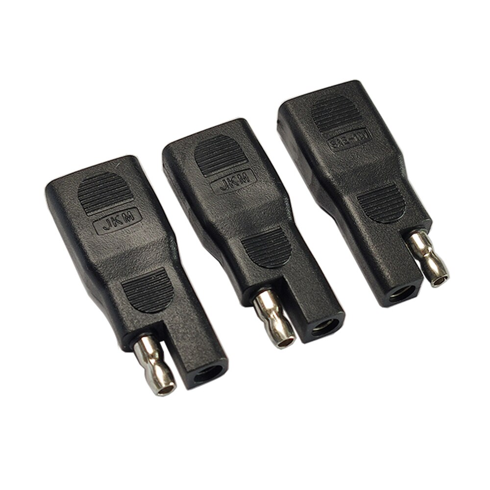 JKM SAE Reverse Adapter Bullet Plug Fully Wrapped Shell Connector For Solar Panel Battery Charger Polarity Exchange