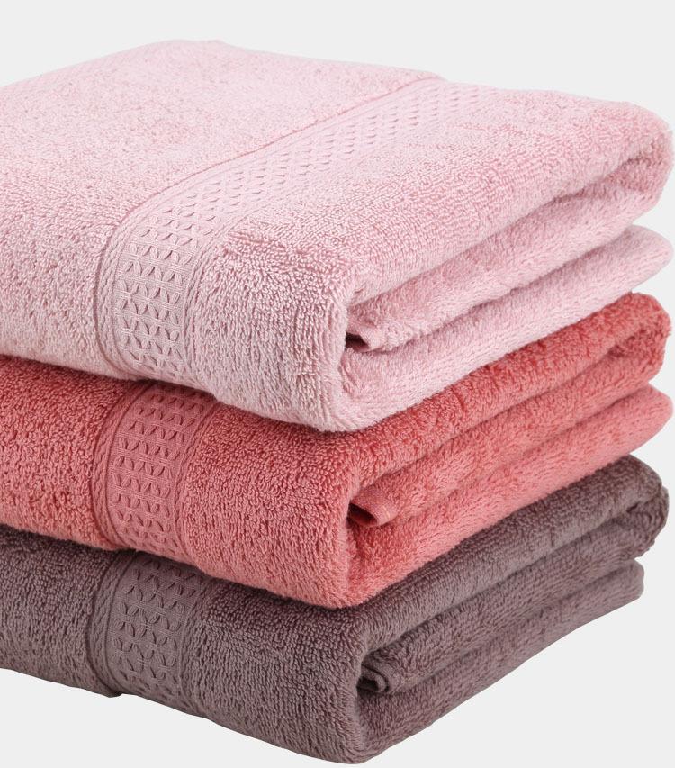 Large Bath Towels for Adults, 100% Cotton, Solid Terry, Beach Towel, Absorbent Yoga Shower Towels Bathroom, , 70*140cm