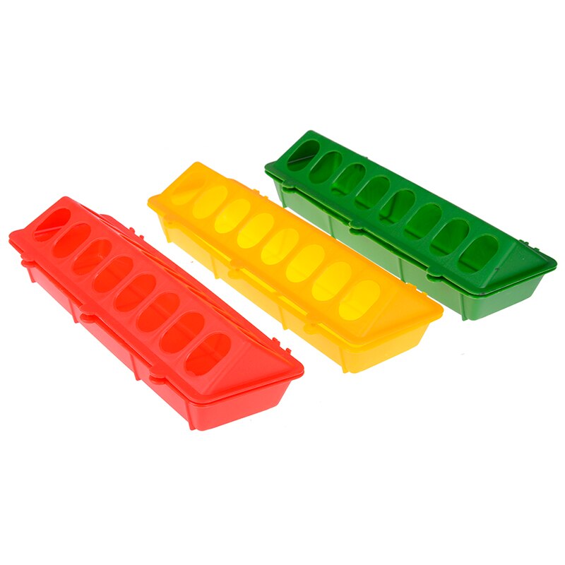 1pc plast fasan foder spand kylling flip-top fjerkræ jorden feeder kylling fjerkræ foder trug kyllingeopdræt værktøj