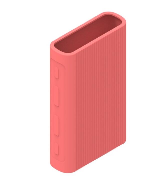 Model PB1050ZM Externe Antislip Siliconen Bescherm Case Voor Xiaomi Powerbank 3 10000Mah Super Flash Charger Accessoires case: Pink PB1050ZM