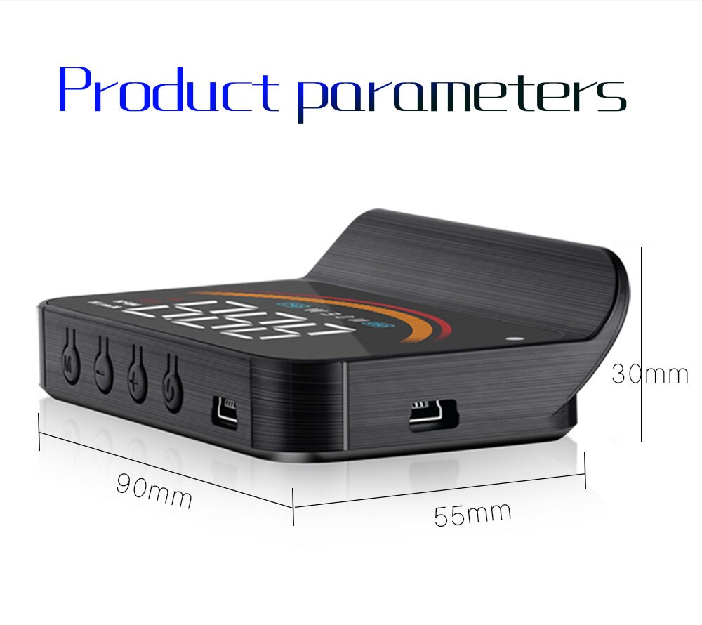 Universal M11 OBD2 HUD Head Up Display Car GPS speedometer RPM Water temp Windshield Projector Security Automatic Alarm