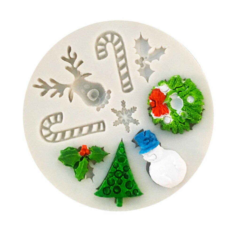 40# 1PCS Snowflake Shape Cake Mold Silicone Snow Fondant Mold Sugar Craft Cake Tool Snow Fondant Christmas Winter Decor