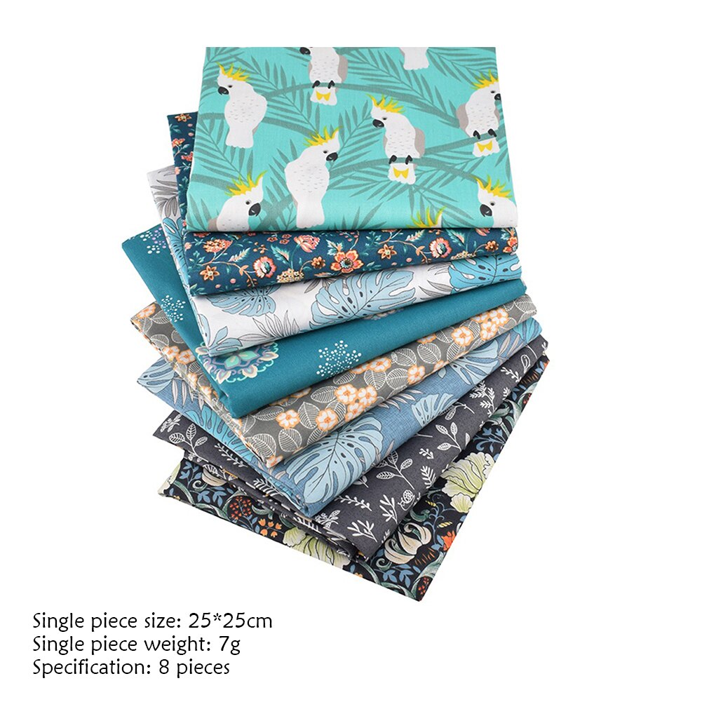 8 Stuks Zachte Ademend Katoen Doeken Patchwork Textiel Materiaal Gedrukt Doek Naaien Quilten Stof Voor Patchwork Diy Handgemaakte: Roze