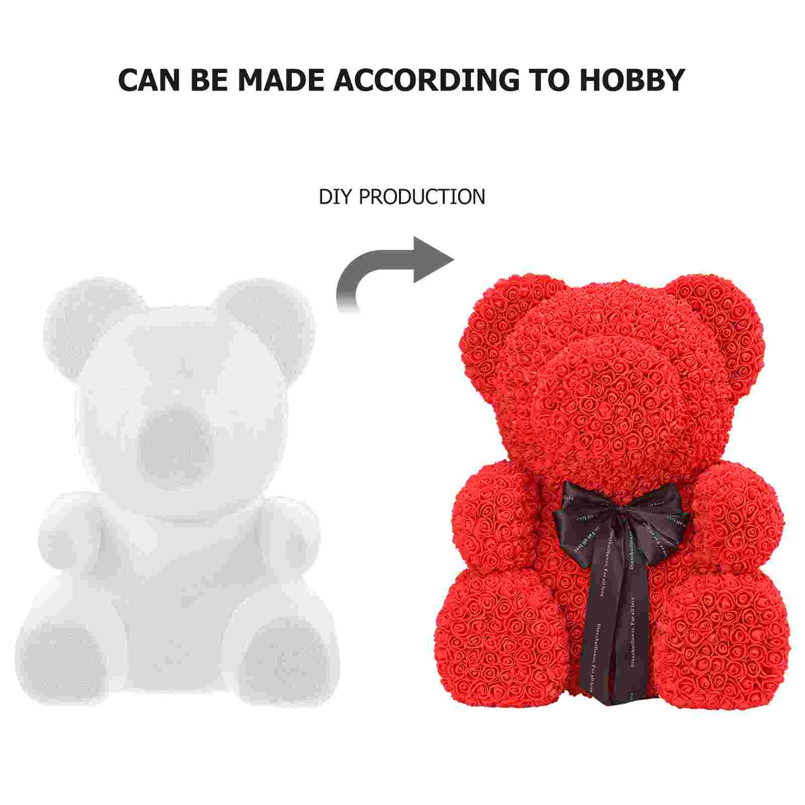 Beer Vormige Piepschuim Diy Polystyreen Modelling Voor Ambachten Diy Beer