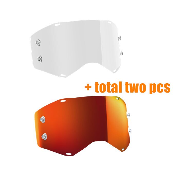 prospekt motocross briller terrengsykkel briller mx atv mtb goggle skitt sykkel av vei moto goggle motorsykkel hjelm glass: Klar oransje