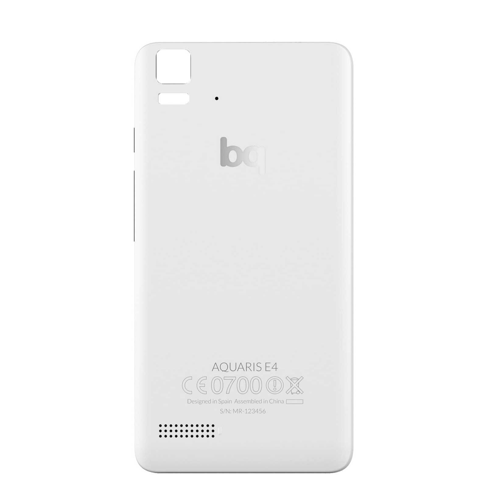 BQ Aquaris E4 zurück abdeckung Weiß Original verwendet