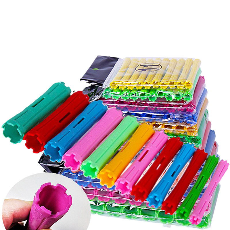 Rodillos de pelo para mujer, varillas de onda fría, rizador de pelo para el hogar, herramienta de bricolaje de peluquería, pelo largo y corto, 8 o 10 unidades