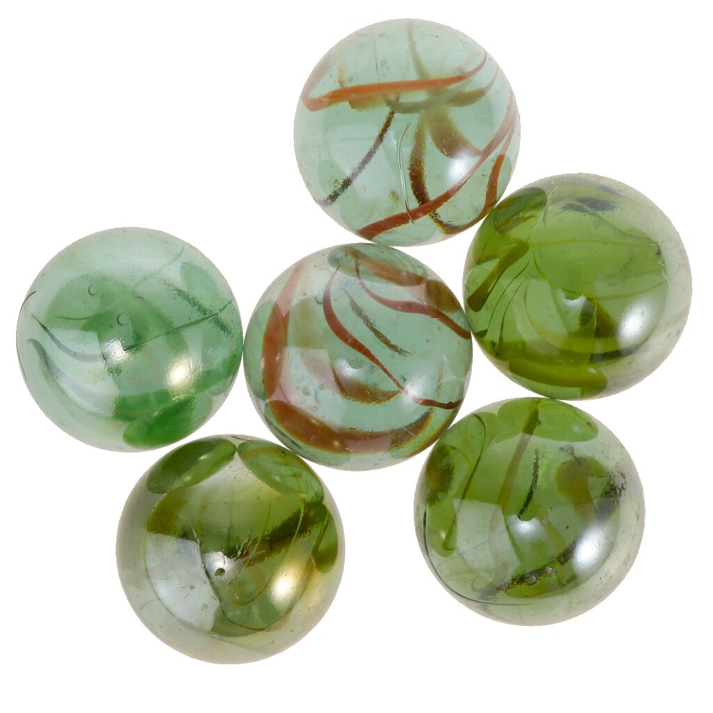 6 Pcs Marbles Transparent Glass Package Diy Crafts Decorative Aquarium Vase 35mm