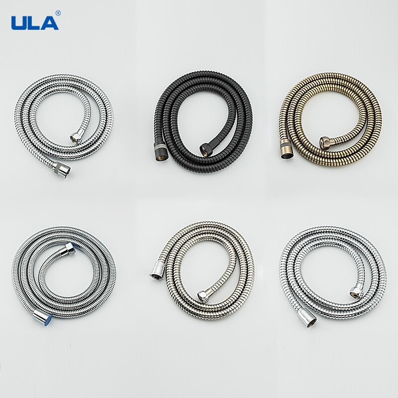 Stainless Steel Pipes Chrome Pull Out Shower Pipe Bath Basin Kitchen Drain Faucet Special Hose for Bathroom Hardware