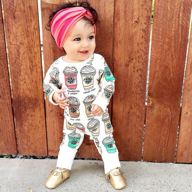 Ice Cream Printed Cute Baby Rompers Cotton Body Ropa Long Sleeve Infant Boys Girls Spring Summer Jumpsuit Baby Clothes