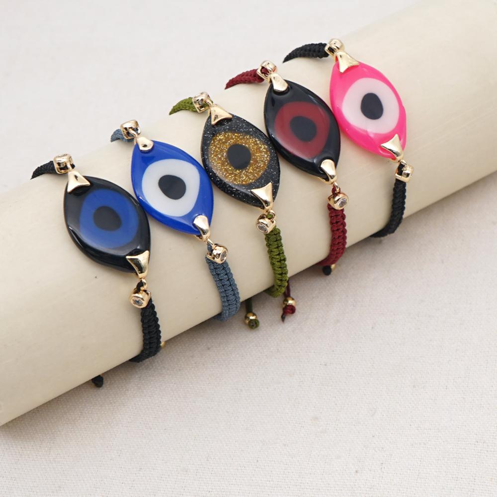 Go2 boho ins turkse boze oog armband voor vrouwen sieraden gevlochten vriendschapsarmbanden geweven pulseras sieraden