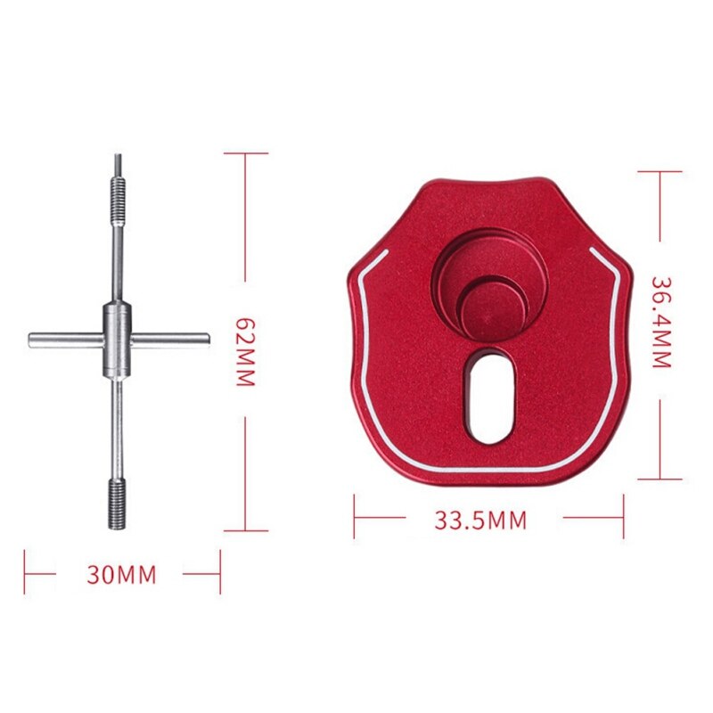 20202020 Diy Reel Bearing Remover Kit Aluminium Reparatie Kit Baitcasting Onderhoud Gereedschap Spool Demontage Apparaat Pin