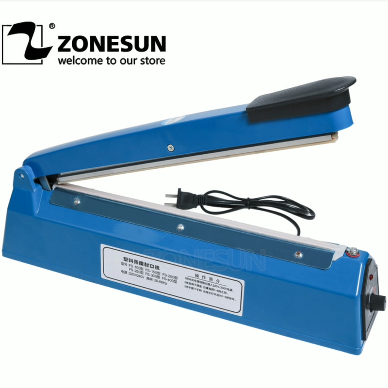 Zonesun ZS-FS200 Hand Impuls Sluitmachine Plastic Zak Sluitmachine Plastic Zak Warmte Sealer Supply