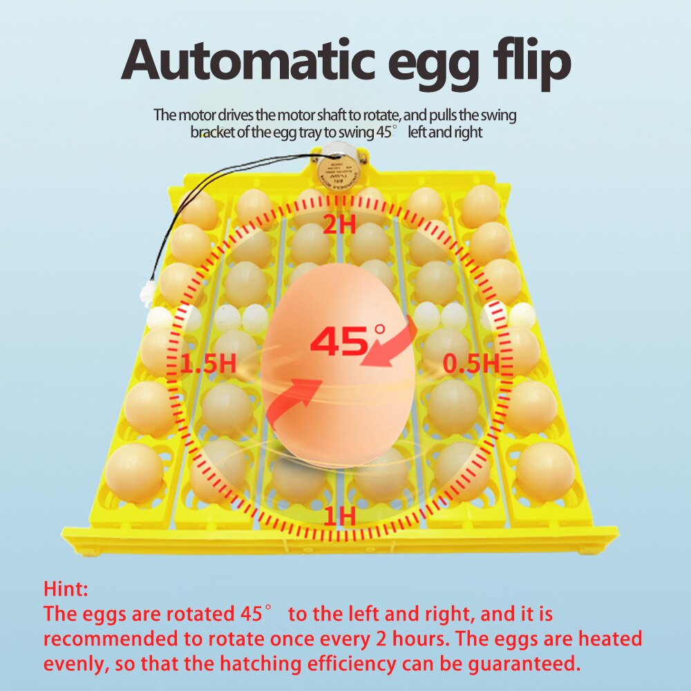 110V 220V 36 Eggs Incubator Brooder Bird Quail Chick Hatchery Incubator Poultry Hatcher Turner Automatic Farm Incubation Tools