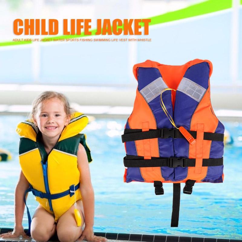Erwachsene freundlicher Schwimmweste Angeln Bootfahren Driften Leben Jacke mit Pfeife