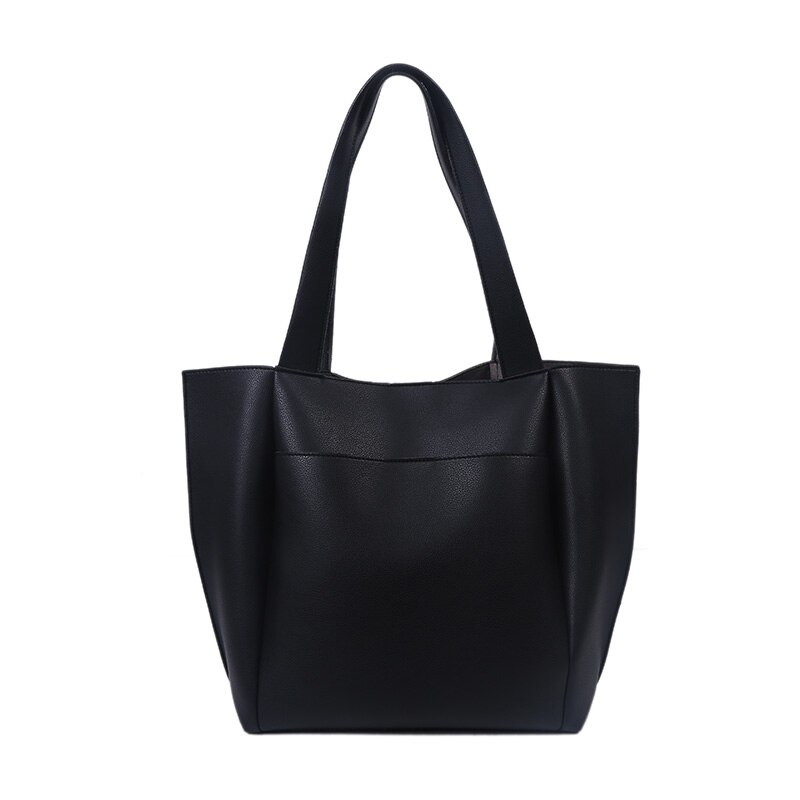 Bolso Vintage multifunción de gran capacidad para mujer, bandolera de , con asa superior: black