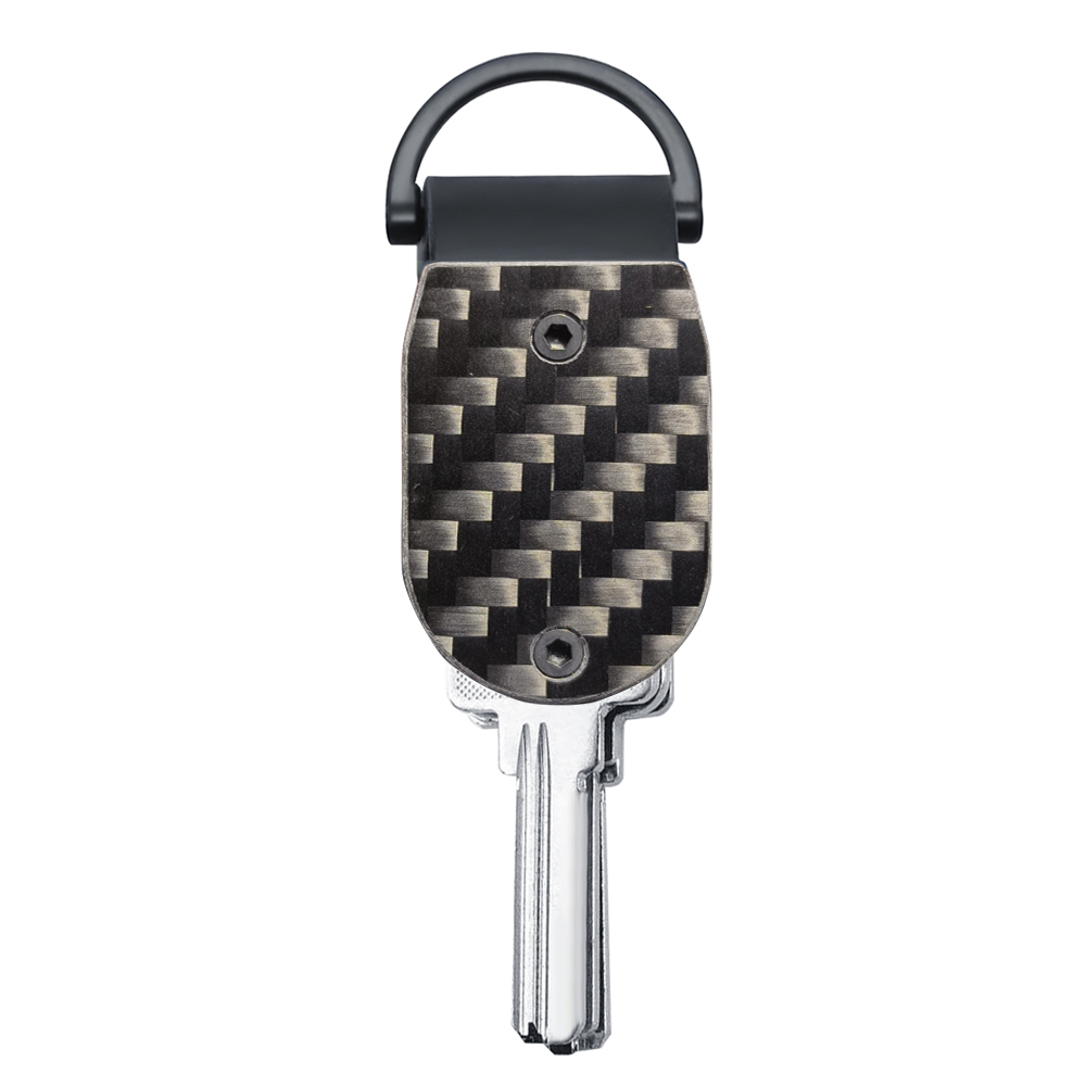 KeySmart Mini Key' Organizer Schlüsselanhängerhalter – kompakter Schlüsselhalter für Schlüsselanhänger, Schlüsselanhänger, Schlüsselhalter, Schlüsselanhänger zum Befestigen von 2–6: WHITE
