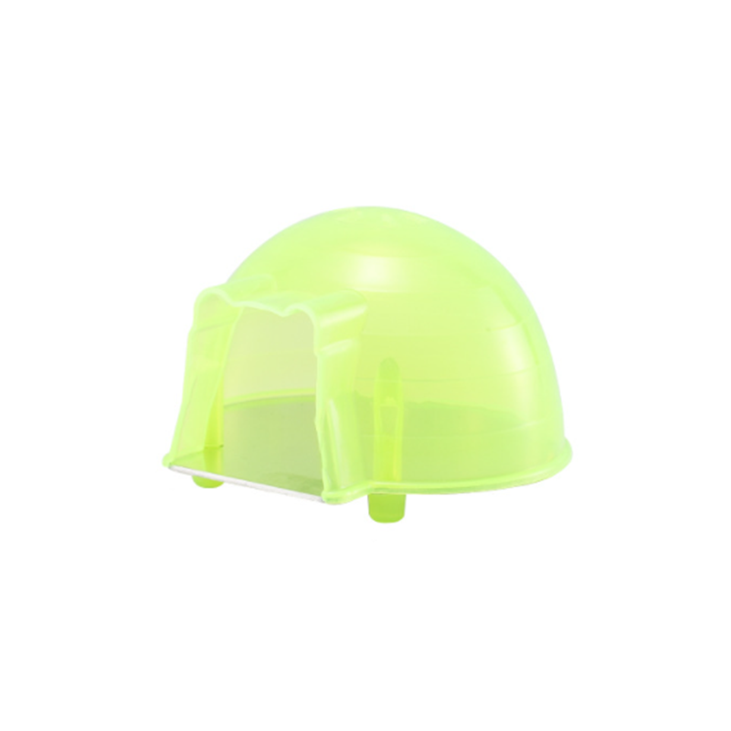Summer Cool Hamster Squirrel Arch Cooling Down Plastic House Small Pet Cage Bed Play Toy Blue Pink Color Great: Dark Brown