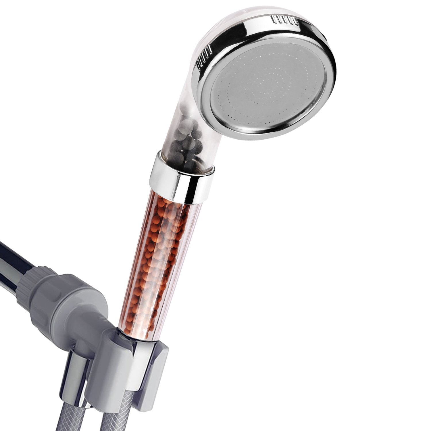 Badrum duschhuvud stenfilter justerbart presuriserat duschperspektivhögtryck vattenbesparande anion stenfilter spa