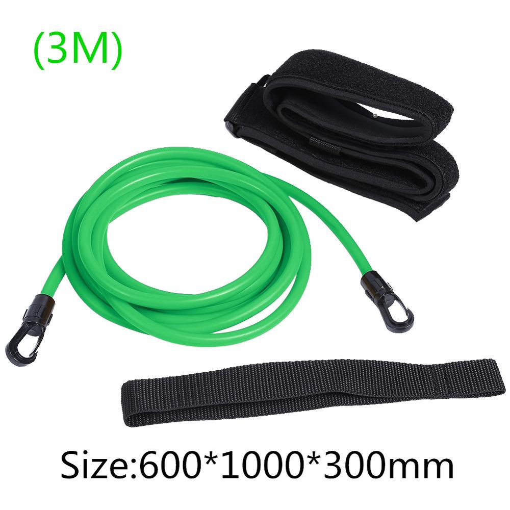 Adjustable Swim Training Resistance Elastic Belt Safety Rope Swimming Pool Latex Tubes Various Specifications Styles Accessories: Green 6X10X3M