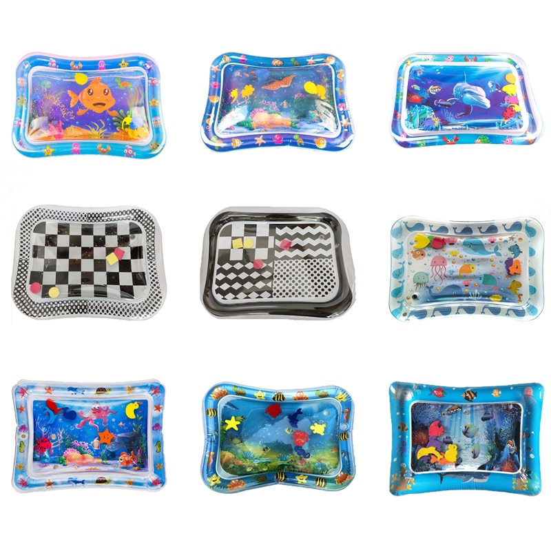 Alfombrilla de agua para bebés y niños, alfombrilla gruesa de Pvc, ideal para el vientre, para actividades deportivas