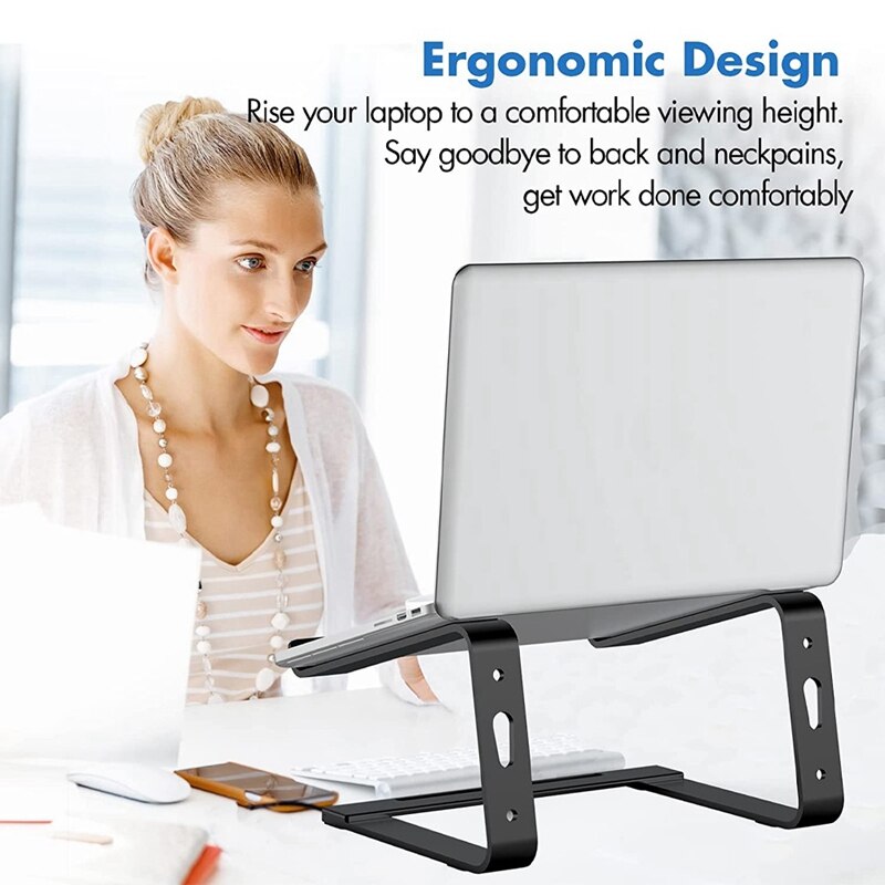 Laptop Stand, Portable Laptop Riser Holder, Removable Notebook Stand Ventilated Cooling Computer Stand Compatible