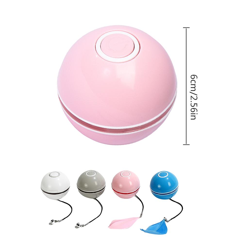 Balle rotative à LED pour chat, jouet intelligent et interactif, coloré, Rechargeable par USB, accessoire électronique pour chaton
