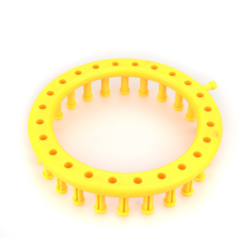 KOKNIT 14CM Yellow Classical Round Circle Hat Knitting Knit DIY Tool Kit Randomly Colors Knitting Loom For Women