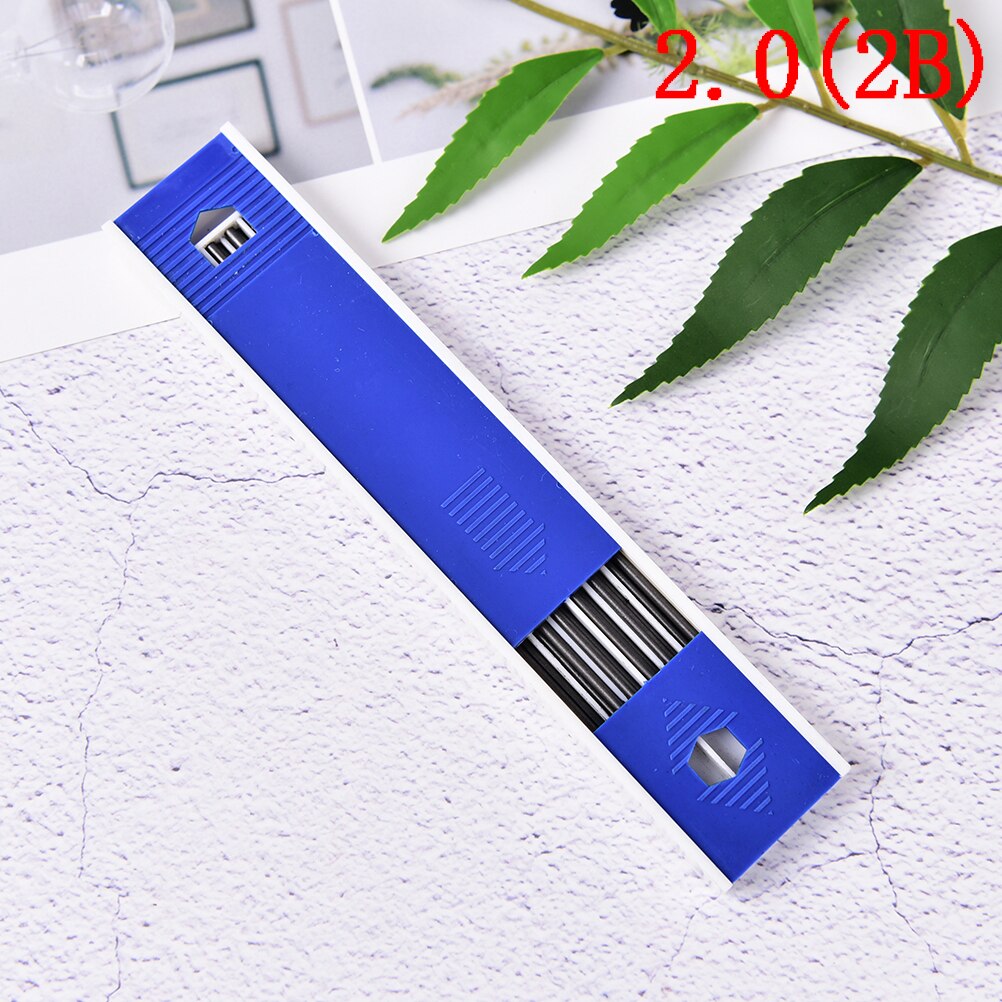 6 Pcs/pack 2B 4B HB Grade Black Leads Pen Refills For School Exam Mechanical Pencil For Office School Kids Students Supply ZMONH: 22B
