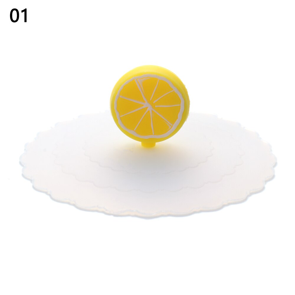 10cm Cartoon Cute Silicone Cup Cover Heat-resistant Leak Proof Sealed Lids Cap Dustproof Cup Cover Tea Coffee Lid Home Supplie: 1
