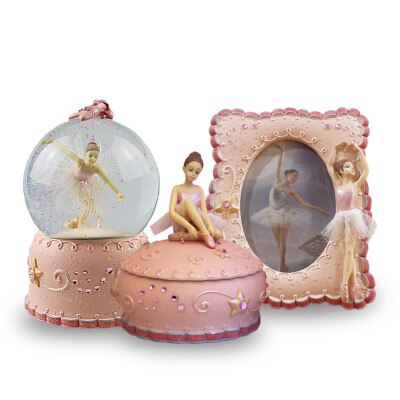Caixa porta-joias de ballet e menina, decoração de princesa para aniversário e dia dos namorados, caixa de armazenamento