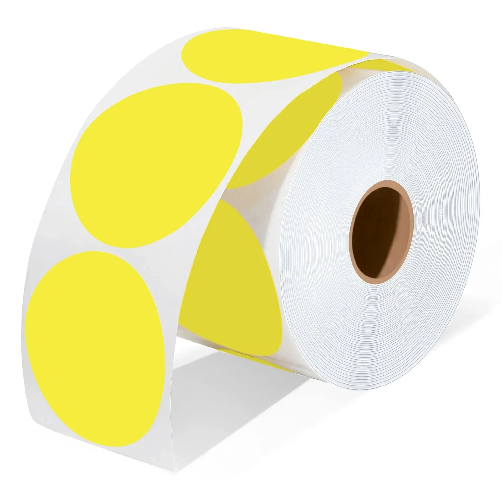 Thermische Stickers-600 Labels/1 Rol 2 Inch Cirkel Thermische Sticker Etiketten Zelfklevend Rond Directe Thermische Multifunctionele Rol: Roze