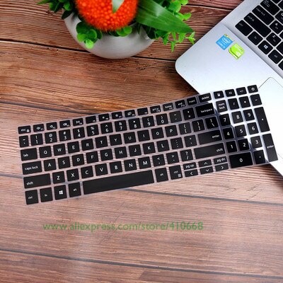 Silikon Tastatur Abdeckung Haut Schutz Für Dell Inspiron 15 5000 5590 5598 7000 7590 7591 Vostro 15 5590 v5590: Schwarz