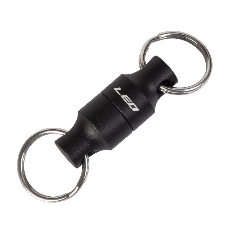 Fly Fishing Magnetic Net Release Holder With Hanging Buckle Magnet Net Gear Fishing Tool Fishing Lanyard Tackle: Black